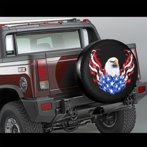 American Flag Spare Tire Cover, Universal Waterproof & Dustproof Wheel - Image 4