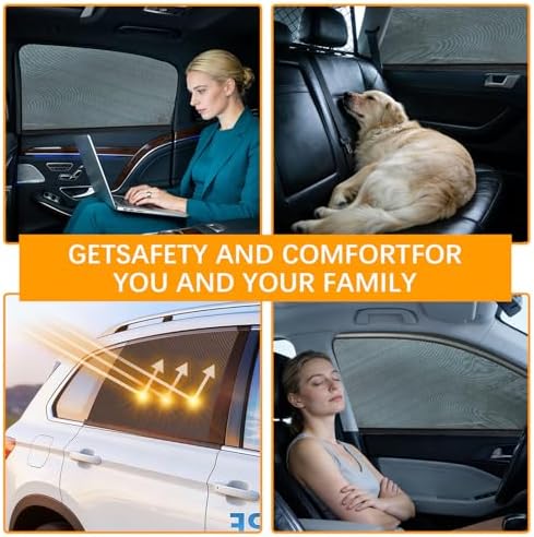 2 Pack car Window Shade Back Car Window Covers Shades, Sunshade - Image 3