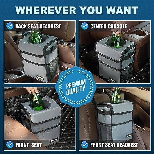 K KNODEL Car Trash Can, Waterproof Garbage Can, Trash Bag - Image 5