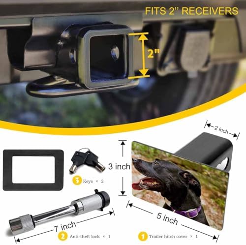 Custom Personalized Tow Metal Trailer Hitch Cover - Image 2