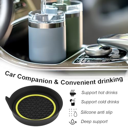 HZEL 4PCS 2.75 Inch PVC Car Cup Holder Coasters - Image 5