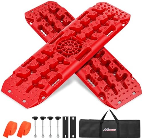 Nilight Off Road Traction Boards 4x4 Truck Recovery Tracks Mats Gear 2PCS by Nilight