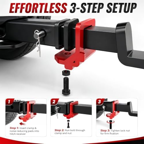 2'' Anti Rattle Hitch Clamp, Hitch Stabilizer - Image 6