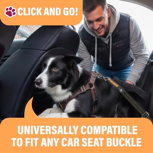 Active Pets Orange Car Seat Belt - Image 2