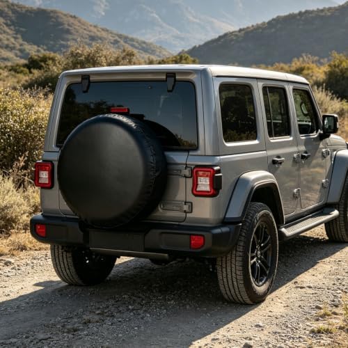 GLOBLELAND 24-26 inch Black Spare Tire Cover - Image 6