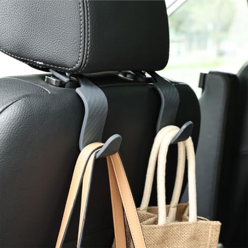 Osilly Car Seat Headrest Hook, 4 Pack Auto Seat Hanger Storage Organizer - Image 6