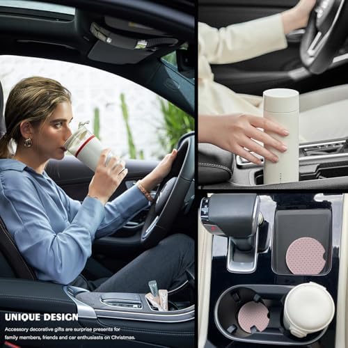 2 Pack Car Coasters for Cup Holders, Cute Car Accessories Interior - Image 6
