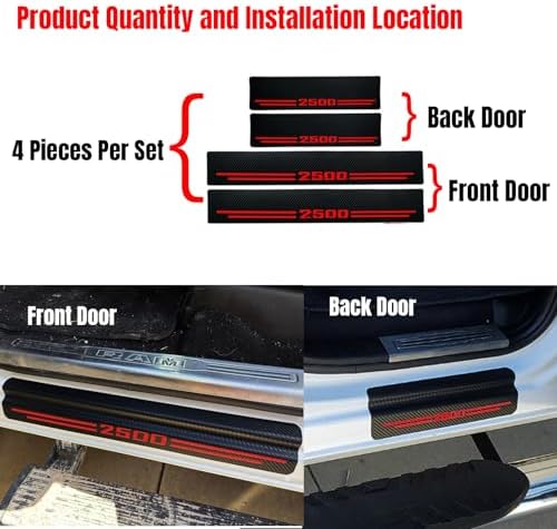 Carbon Fiber Car Door Sill Scuff Plate - Image 3