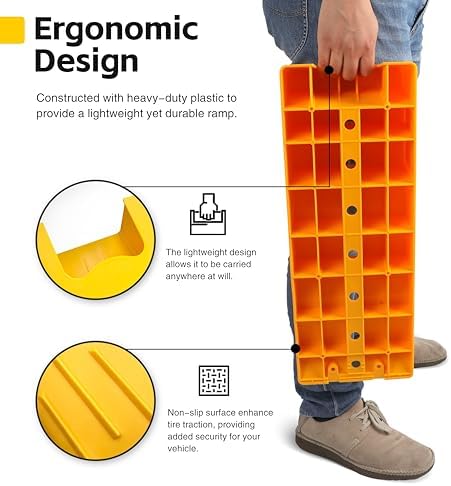 MaxxHaul 50939 3-Steps RV Leveling Ramps Yellow Camper & Trailer - Image 4