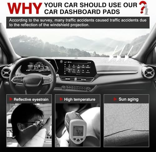 Autorder Dashboard Cover Mat for 2025 2026 Chevy Chevrolet Equinox Accessories - Image 2