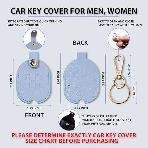 Leather Key Cover for Broken Car Key Loop Replacement - Image 2
