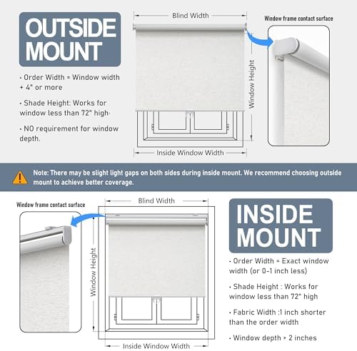 AOSKY Blackout Cordless Roller Shade - Image 6
