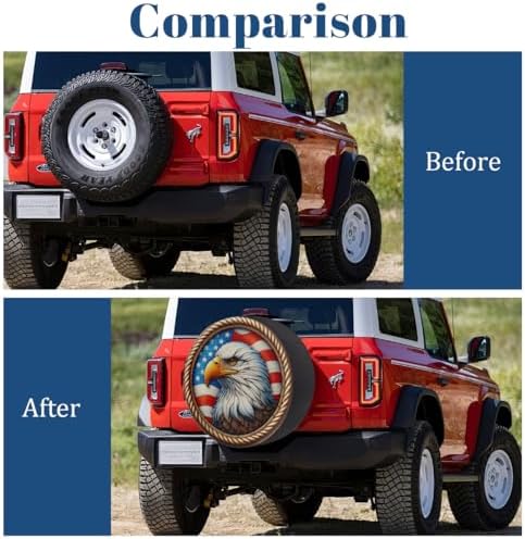 Flag Spare Tire Cover Waterproof Dust-Proof Spare Wheel Covers - Image 5