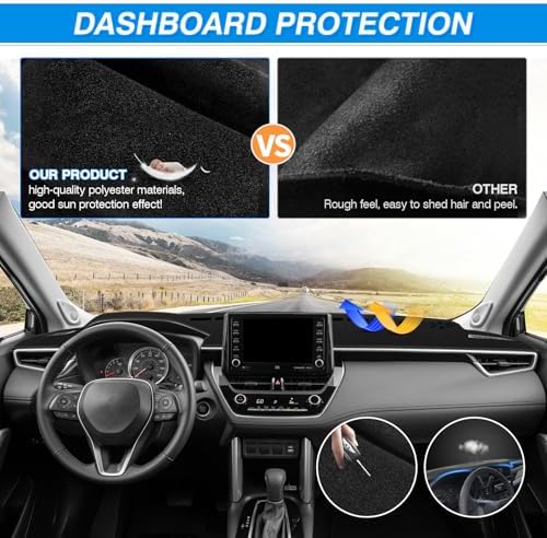 CARTIST Dash Cover for 2022-2025 2026 Toyota Corolla Cross Dashboard Cover - Image 5