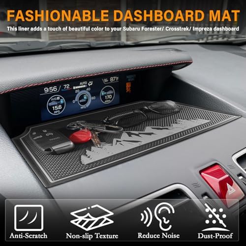 Dash Mat for Subaru Crosstrek Accessories 2012-2017, Forester 2014-2018 - Image 3