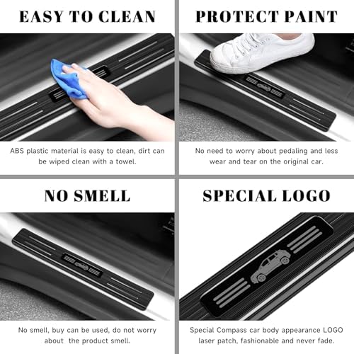 4PCS Car Door Edge Guards Door Sill Protector - Image 6