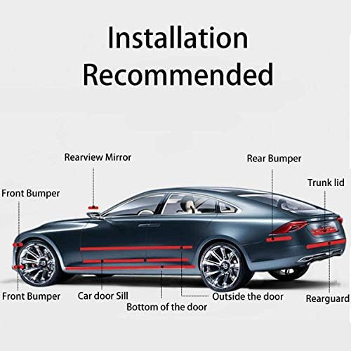 DGSL Car Door Edge Guards Door Sill Protector, 4In x 19.7Ft 5D Carbon Fiber Car - Image 7