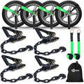 Trekassy Car Tie Down Straps for Trailers, 6 Pack 96" Tire Straps, 4 Pack by Trekassy