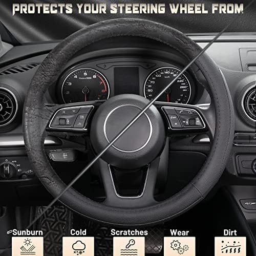 SEG Direct Car Steering Wheel Cover - Image 4