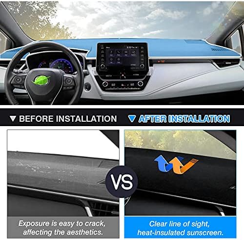 Autorder Dashboard Cover Mat for Toyota Corolla 2019-2022 2023 2024 2025 2026 - Image 3