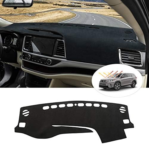 CARTIST Dashboard Cover Mat for 2014-2017 2018 2019 Toyota Highlander by Autorder