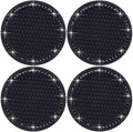 4PCS Bling Cup Holder Coaster, 2.75 Inch Auto Car Cup Holder Insert Coasters by MEAJOO