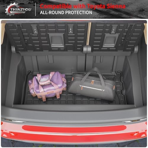 Cargo Mat & Backrest Mats for 2021-2026 Toyota Sienna 7&8 Seats - Image 6