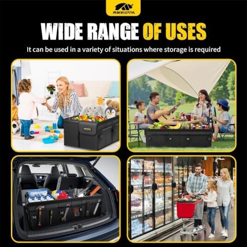 MIKKUPPA Trunk Organizer with Lid - 95L Collapsible Car Organizer - Image 7