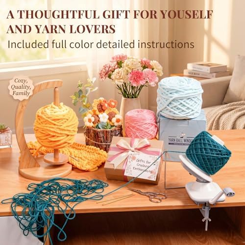 SPEENSUN 3.5 OZ Yarn Ball Winder, Low Noise Spinner - Image 6