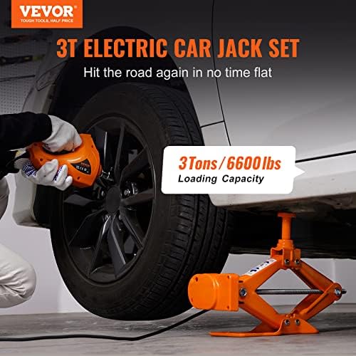 VEVOR Electric Car Jack, 3 Tons /6600 lbs 12V Electric Scissor Jack - Image 2