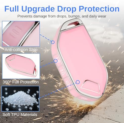 for Kia Key Fob Cover with Keychain - Image 4