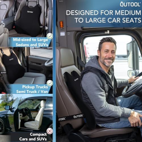 Patented Lumbar Support Pillow for Car, Truck Accessories Travel Essentials - Image 4