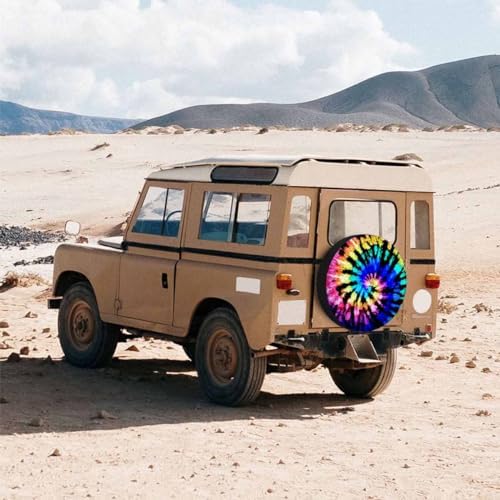 Tie Dye Pattern Spare Tire Cover - Image 3