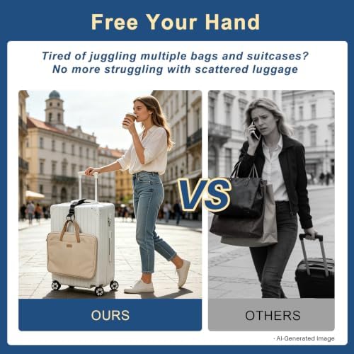 J Hook Luggage Strap, Add A Bag Carry On Hook, Hands-Free - Image 2