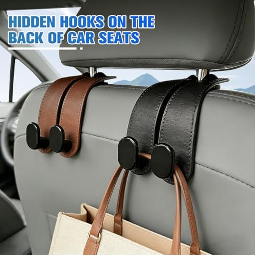 2PCS Car Seat Headrest Hook, Auto Backseat Hanger Holder - Image 6