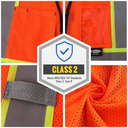 JKSafety Safety Vest for men women Hi Vis Vest - Image 4