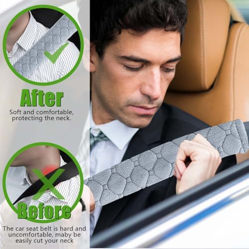 5 Pack Soft Comfort Car Seatbelt Cover Protector Pads Strap - Image 5
