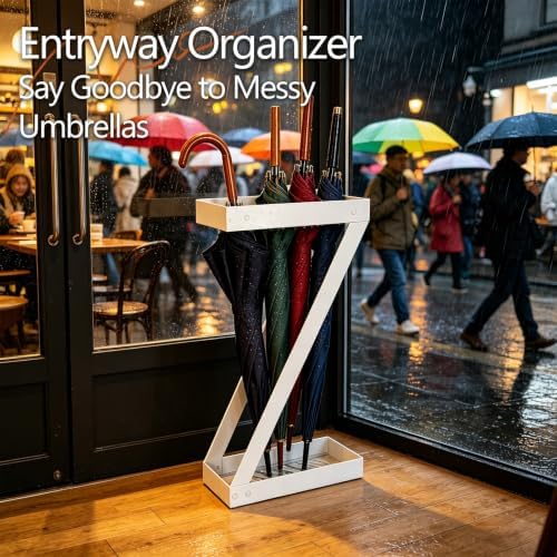 Umbrella Holder for Entryway, Metal Umbrella Storage Rack Ideal for Home Office - Image 5