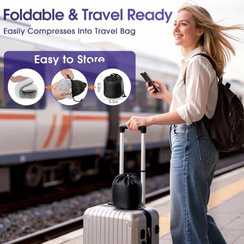 CloudBliss Memory Foam Travel Neck Pillow - Image 3
