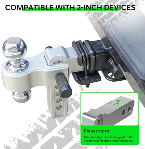 2" Hitch Tightener Anti Rattle Clamp, Heavy-Duty Stabilizer - Image 3