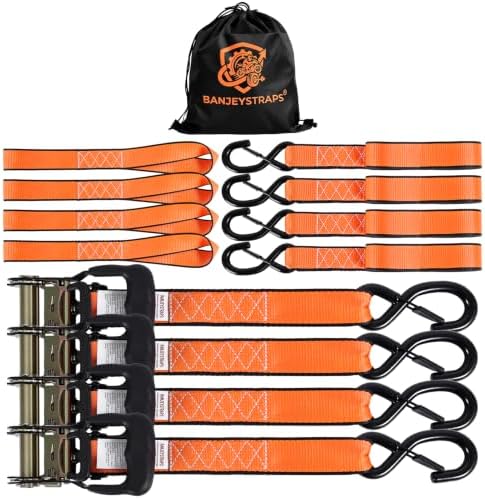 1.5" x 12' Heavy Duty Ratchet Straps by Unknown