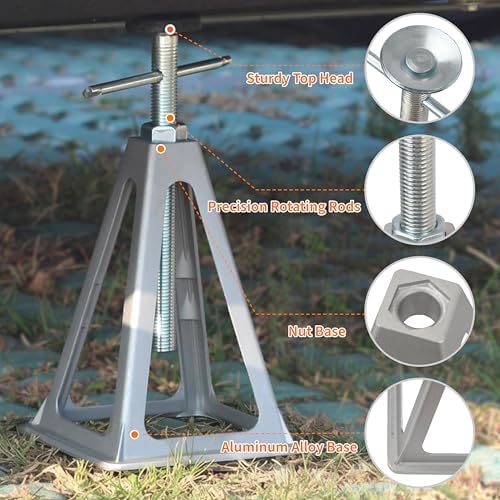 4PK RV Leveling & Stabilizer Jacks, 7900 lbs Camper Stack Jack Stands - Image 4