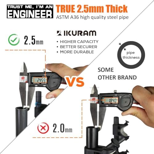 IKURAM R 3 Bike Hitch Mount Foldable Bicycle Carrier, Fits 2" Receiver - Image 3