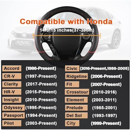 GIANT PANDA Microfiber Leather Steering Wheel Cover - Image 3