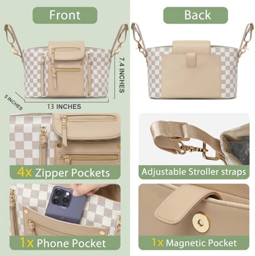 miss fong Checkered Stroller Caddy - Image 4