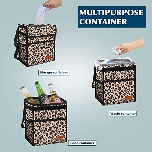 Car Trash Can with Lid Leak Proof Garbage Waterproof Bag - Image 3