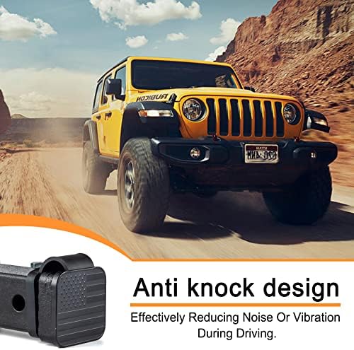 SINGARO 2 Inch Universal Flag Tow Hitch Covers, Trailer Hitch Cover Tube Plug - Image 7