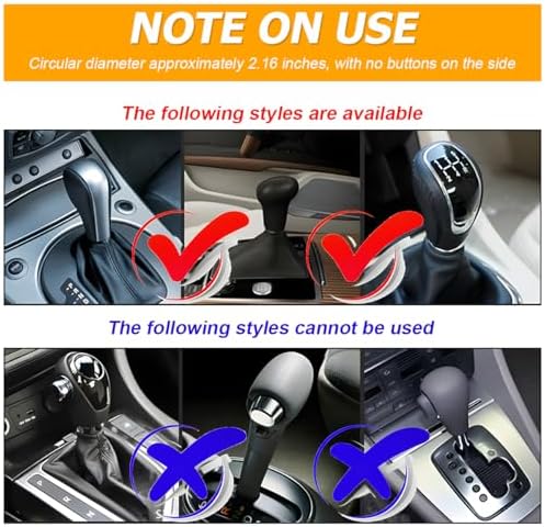 AUCELI 2 Pack Car Gear Shift Knob Cover & Handbrake Cover, Automotive Anti-Slip - Image 3