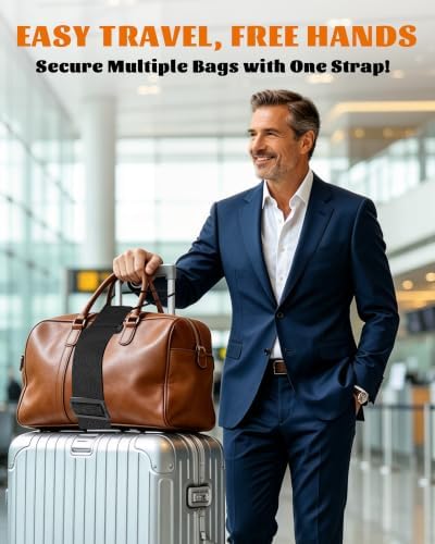 2-Pack Strong Adjustable Luggage Connector Straps - Image 5