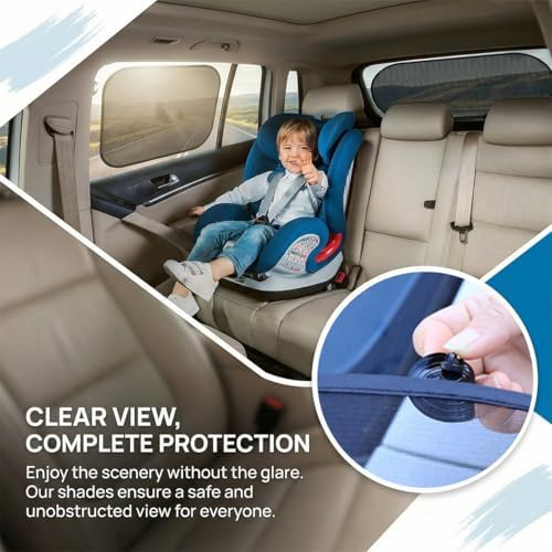 2PCS Car Side Window Shade - Image 5